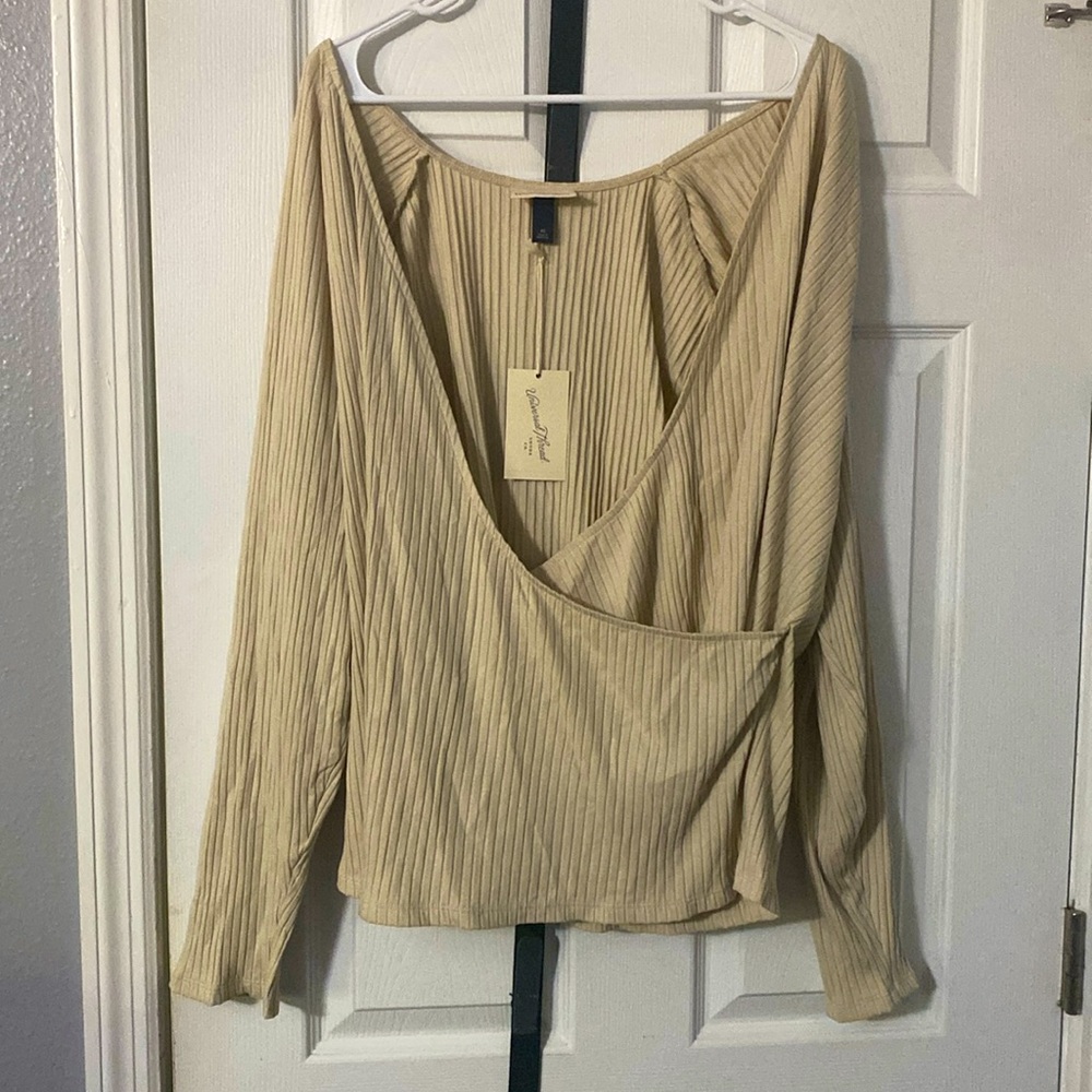 Faux Wrap long sleeve